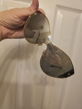 AUTHENTIC VERSACE WOMEN'S GOLD & GREY SUNGLASSES
